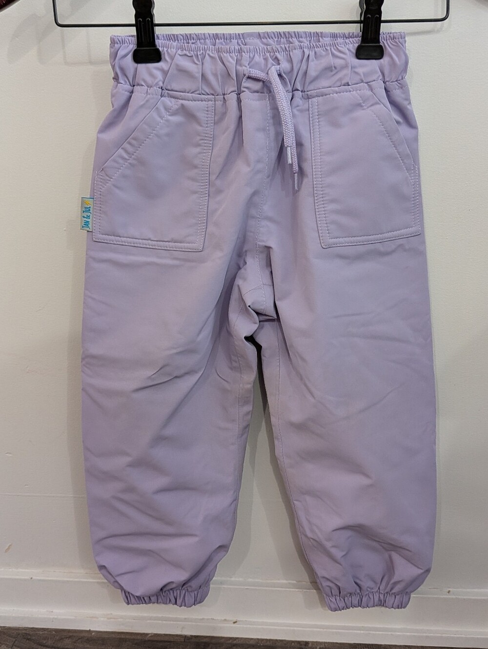 Jan & Jul Girls Snow & Rain Pants with Fleece Lining, Cozy Dry In Lavender